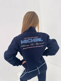 Frosted Navy Fleece