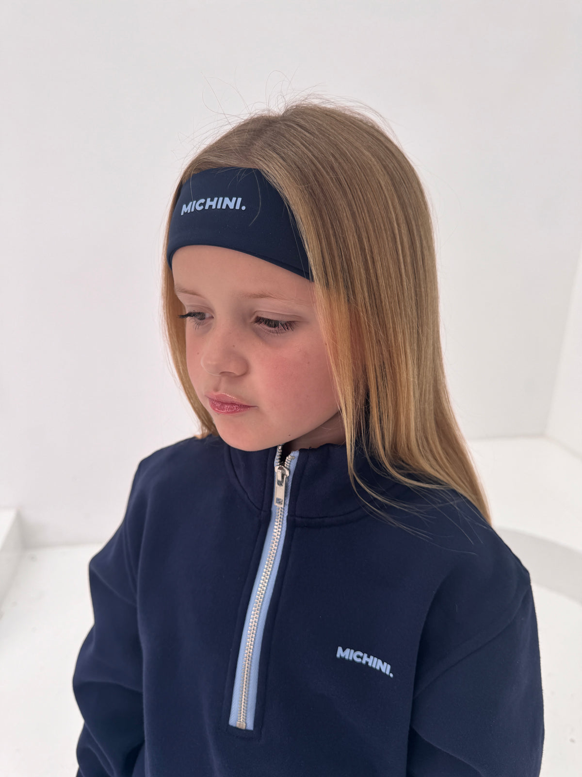Frosted Navy Headband