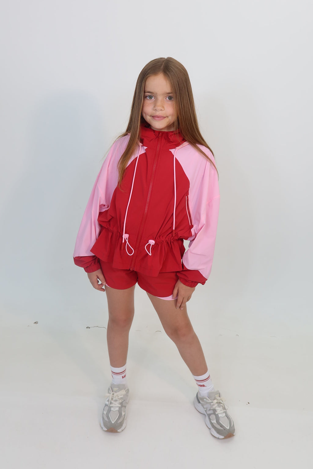Red Windbreaker Set