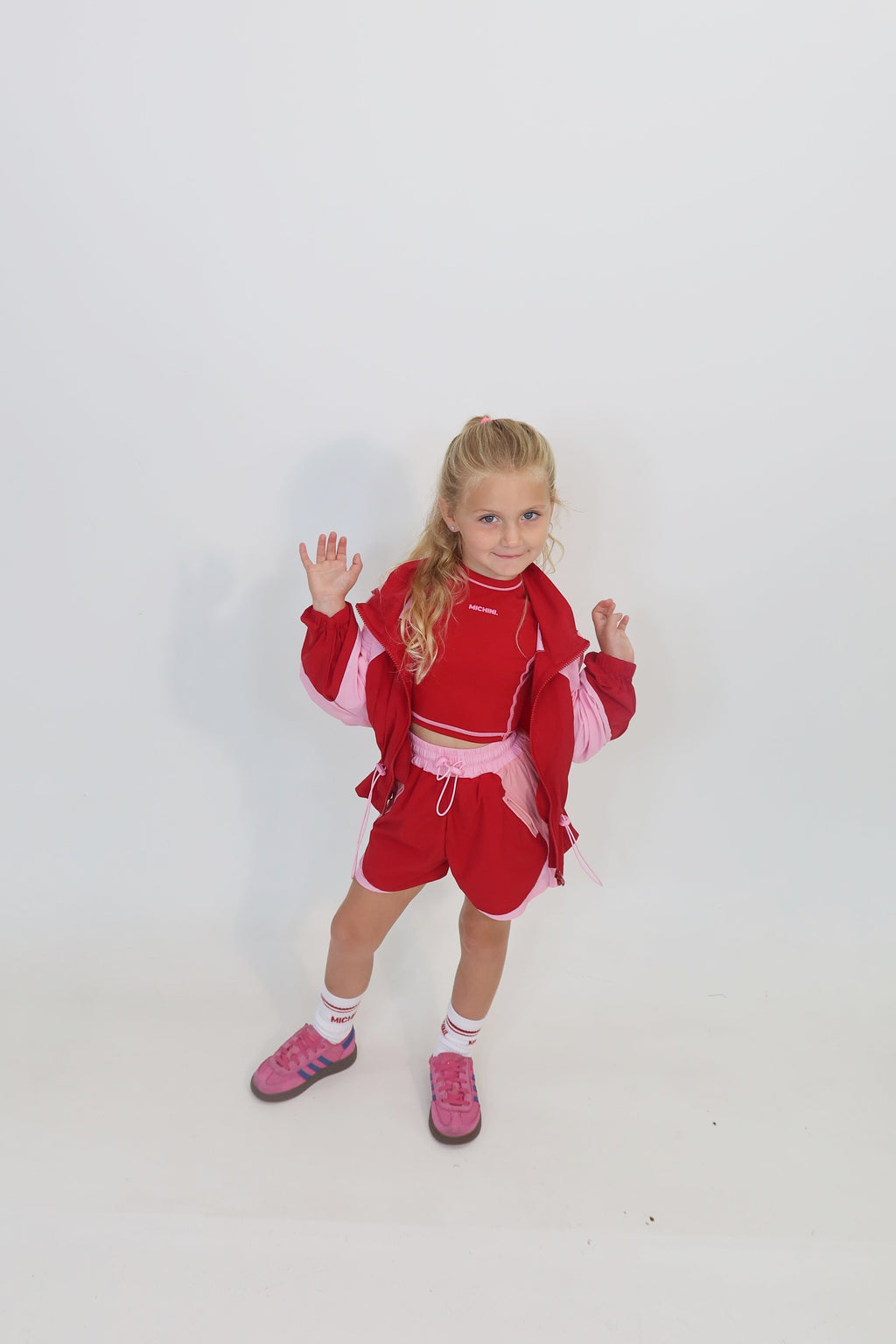 Red Windbreaker Set