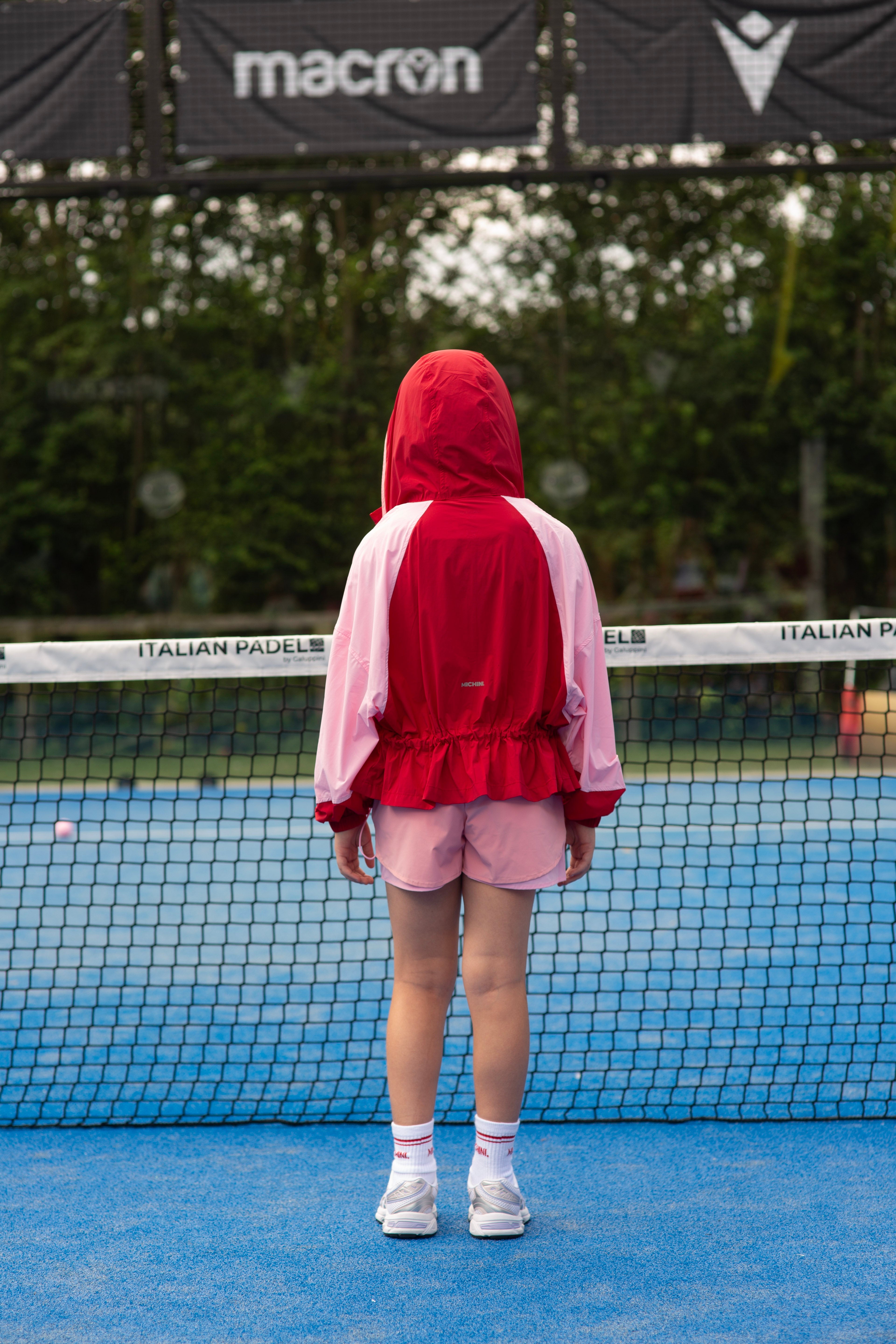 Red Windbreaker Set