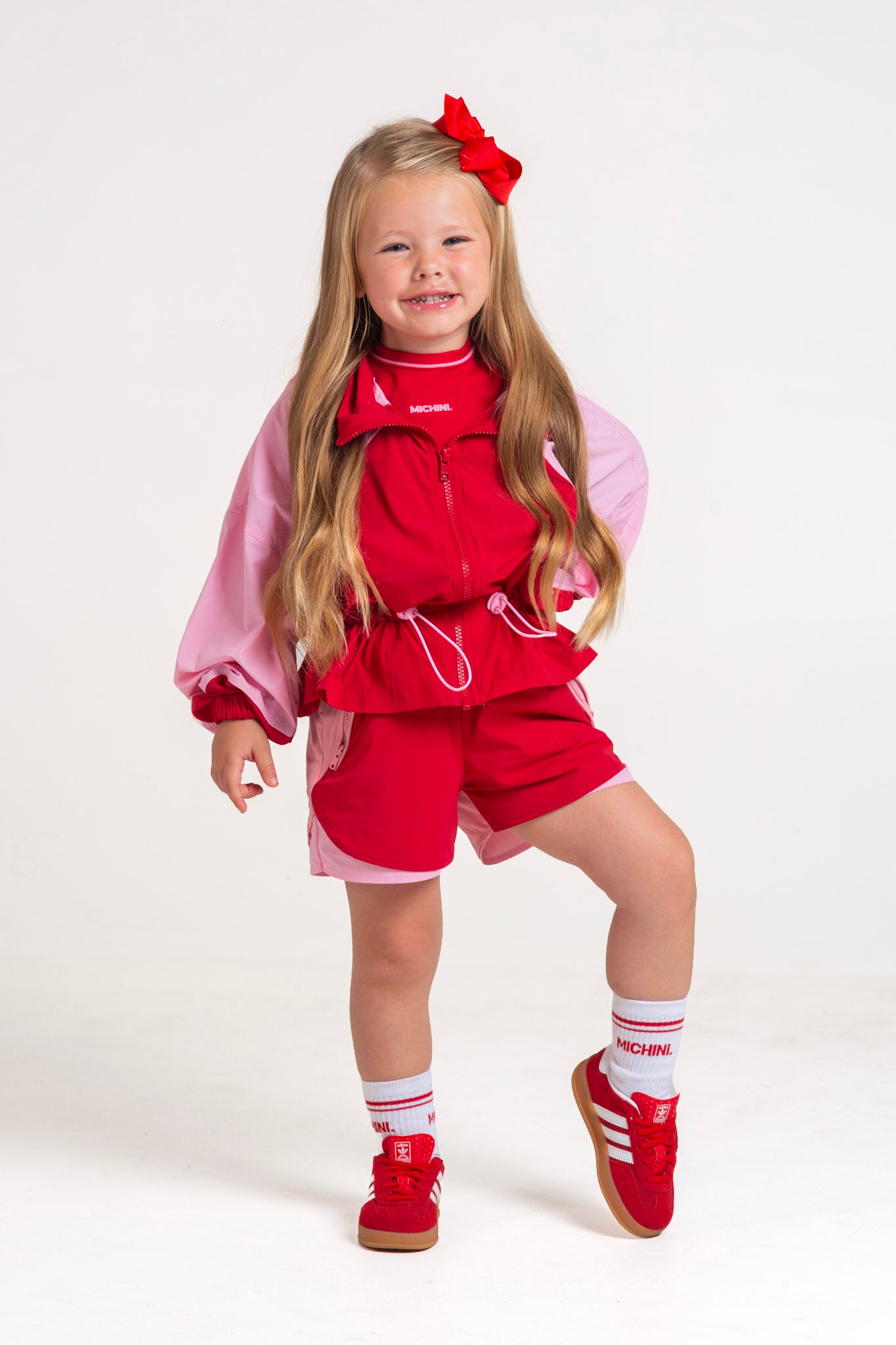 Red Windbreaker Set